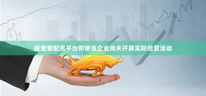 投查查配资平台即使该企业尚未开展实际经营活动