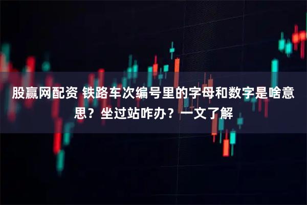 股赢网配资 铁路车次编号里的字母和数字是啥意思？坐过站咋办？一文了解