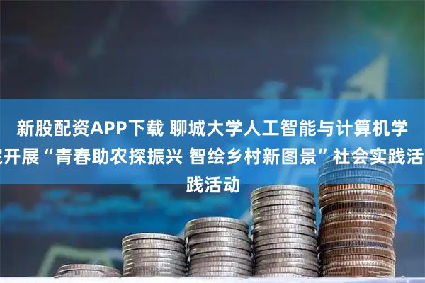 新股配资APP下载 聊城大学人工智能与计算机学院开展“青春助农探振兴 智绘乡村新图景”社会实践活动